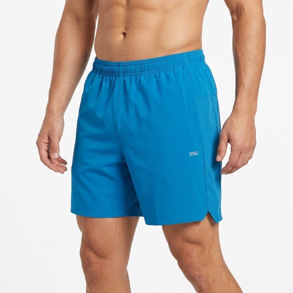 DSG Mens 5" Stride Short Blue Gleam Athletic Running Shorts M